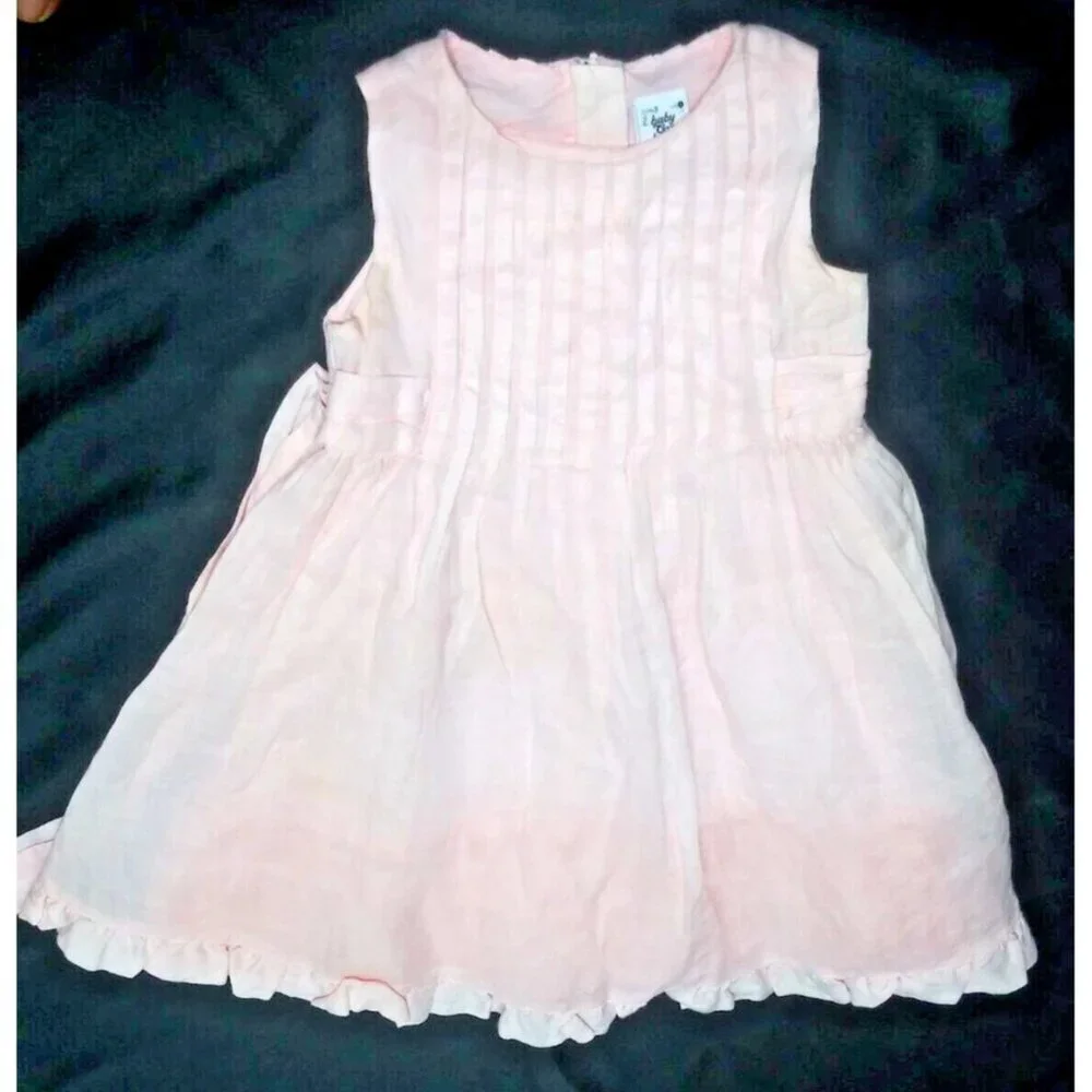 Baby Gap dress toddler Girl 2Y / 2T baby- pink fit and flare cotton lined frill